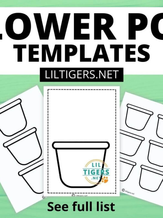 flower pot template printable