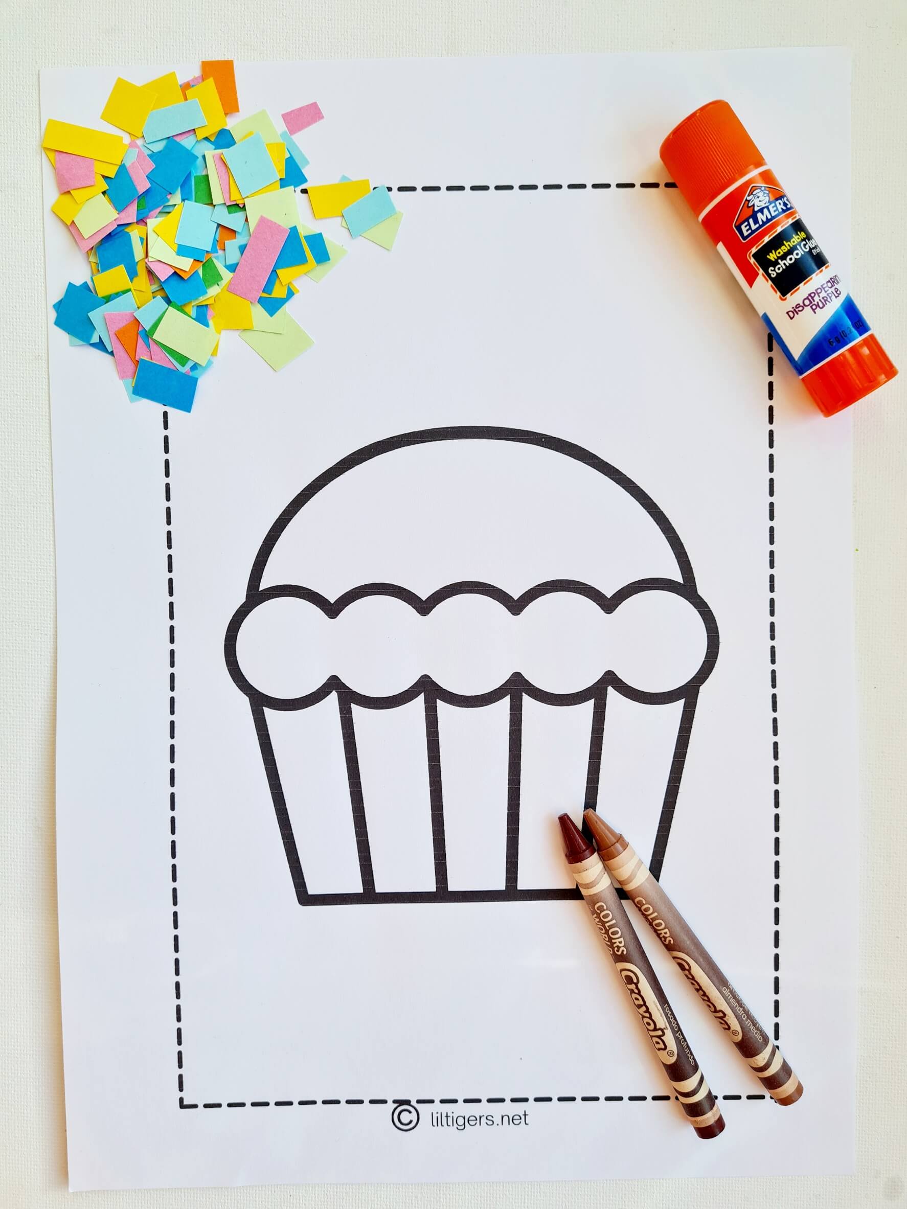 free printable cupcake template