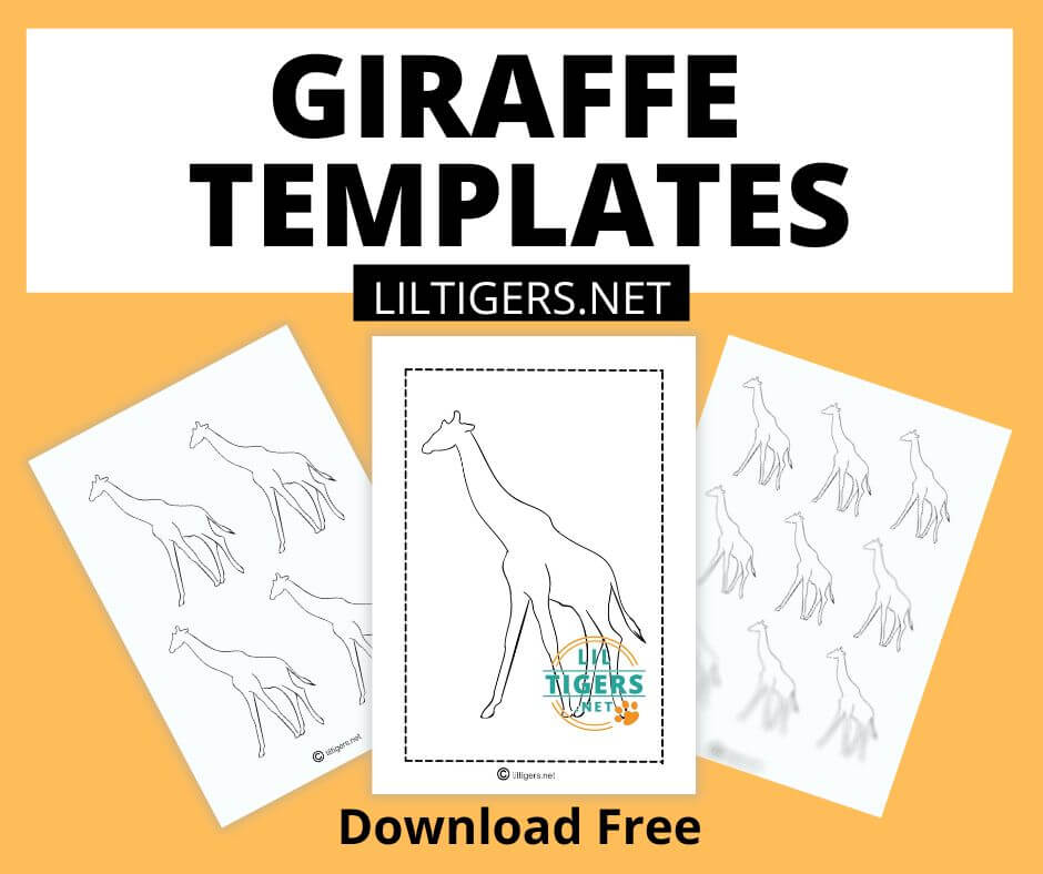 free giraffe template printables