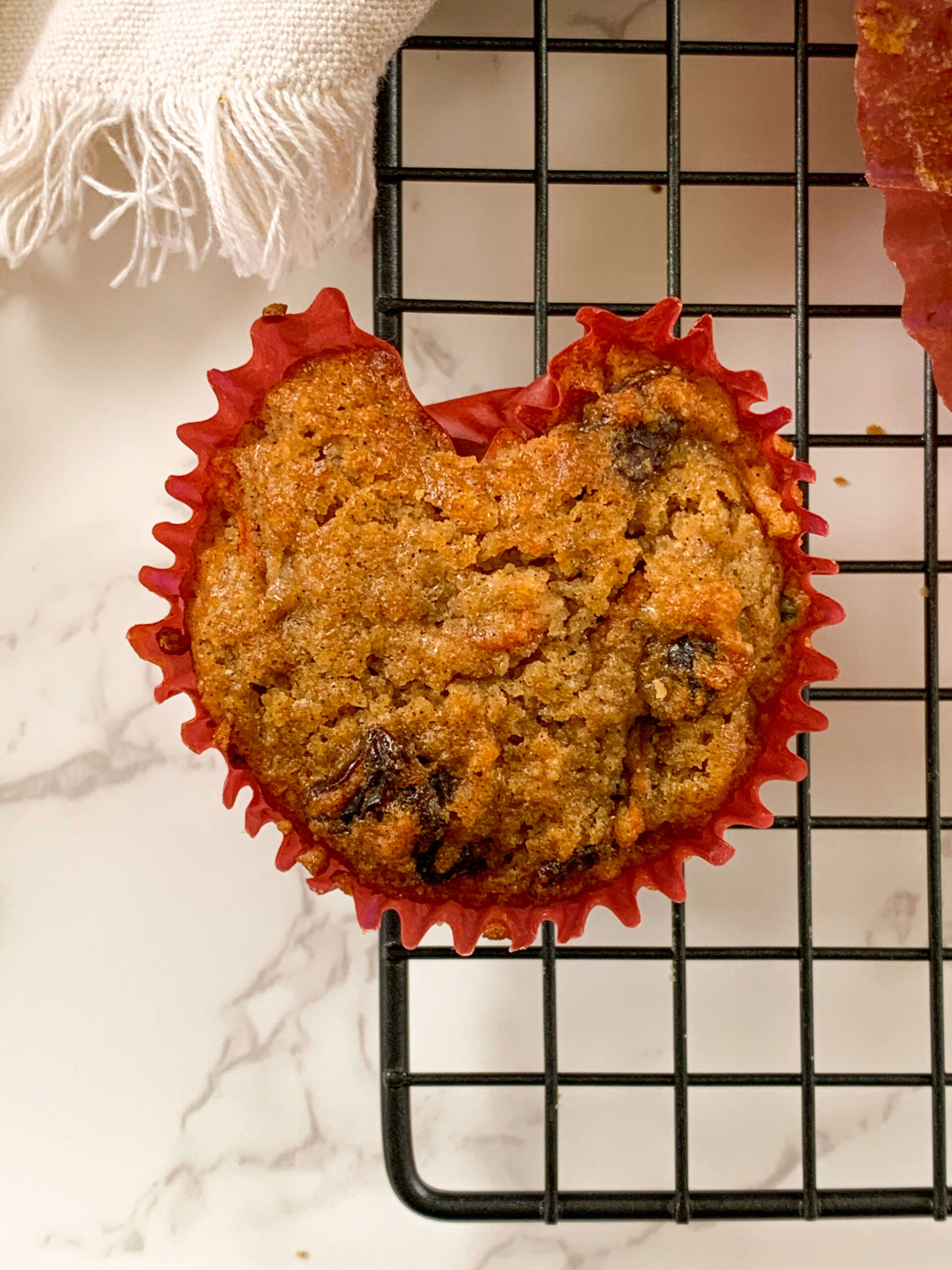 gluten free carrot cake muffin
