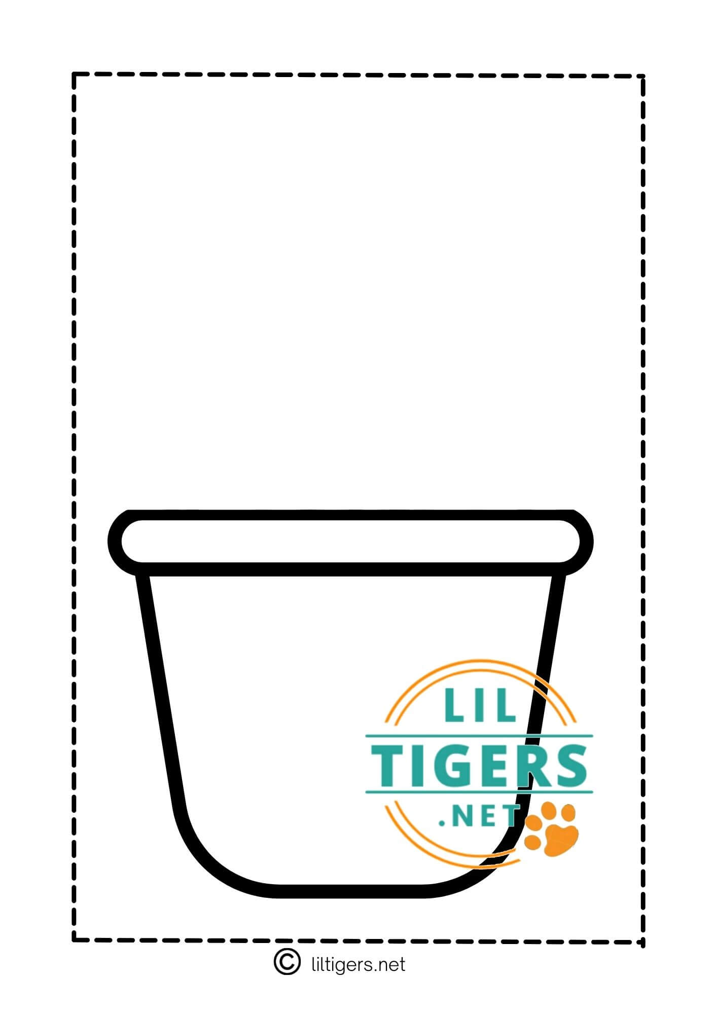 free printable flower pot template