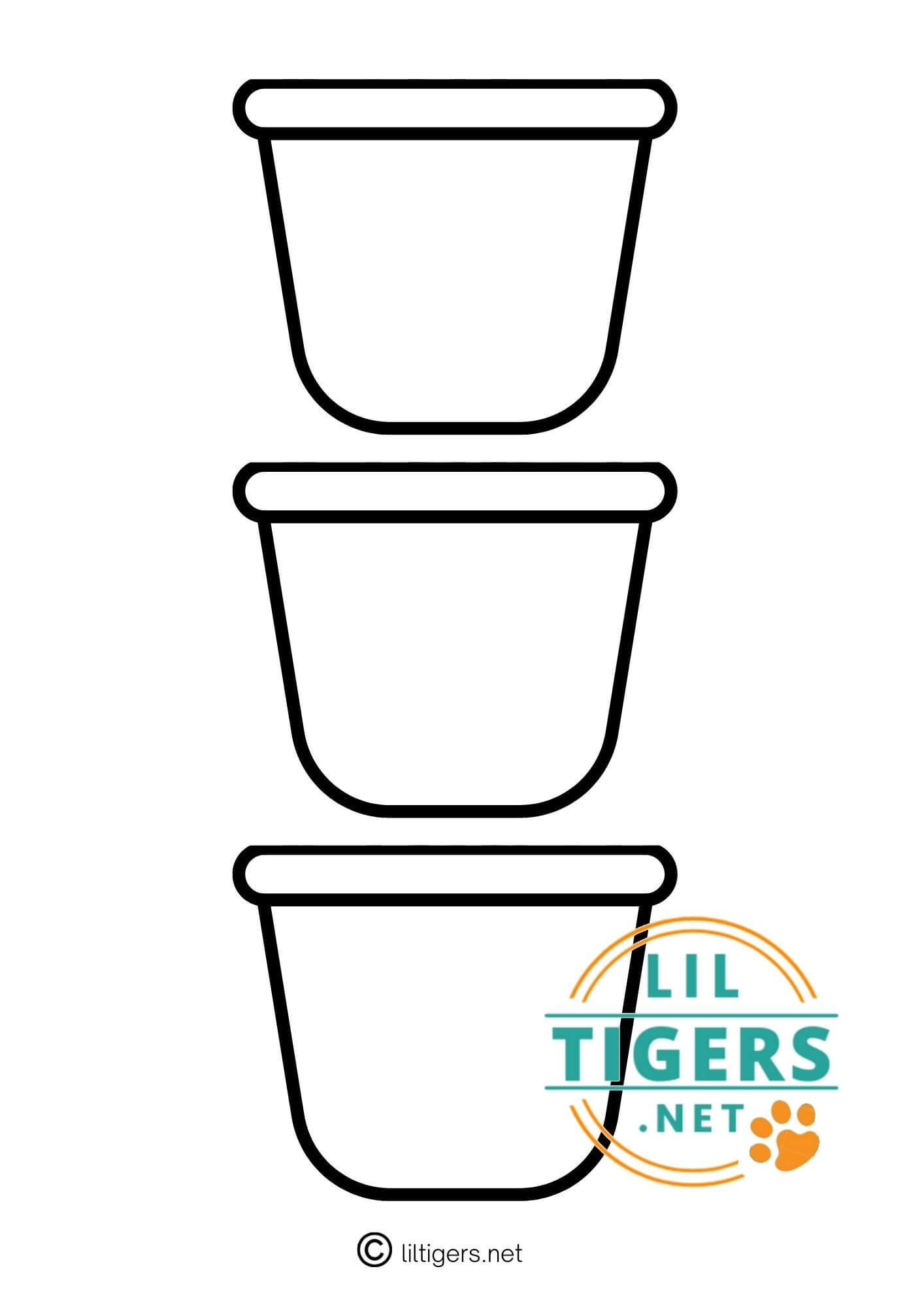 free printable flower pot templates for kids