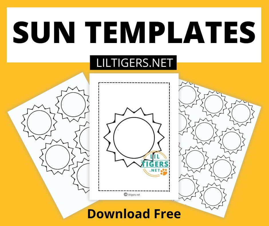 Free Printable Sun Templates Blog Posts Lil Tigers