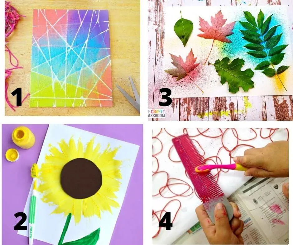 toothbrush painting ideas