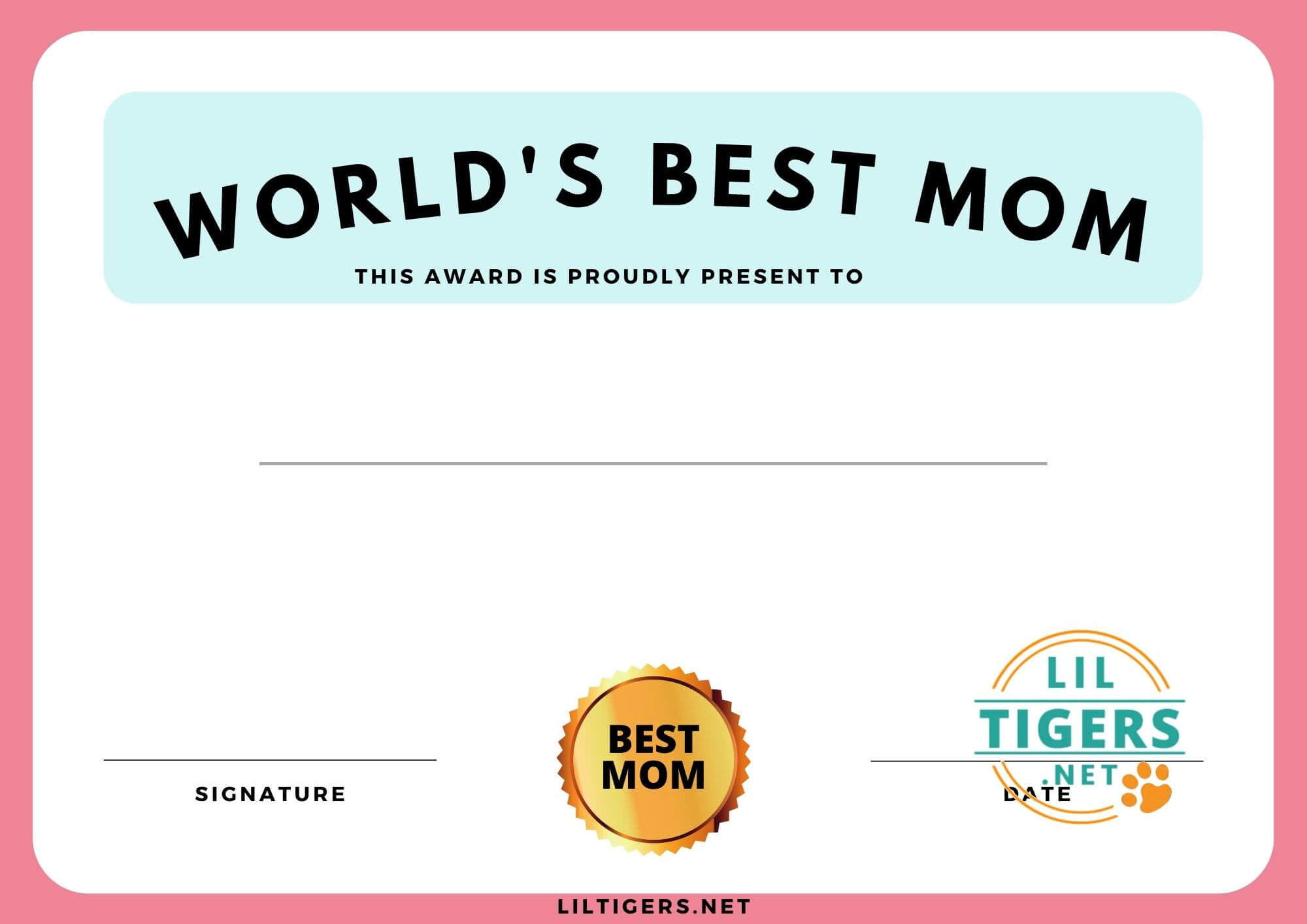 best mom reward printables