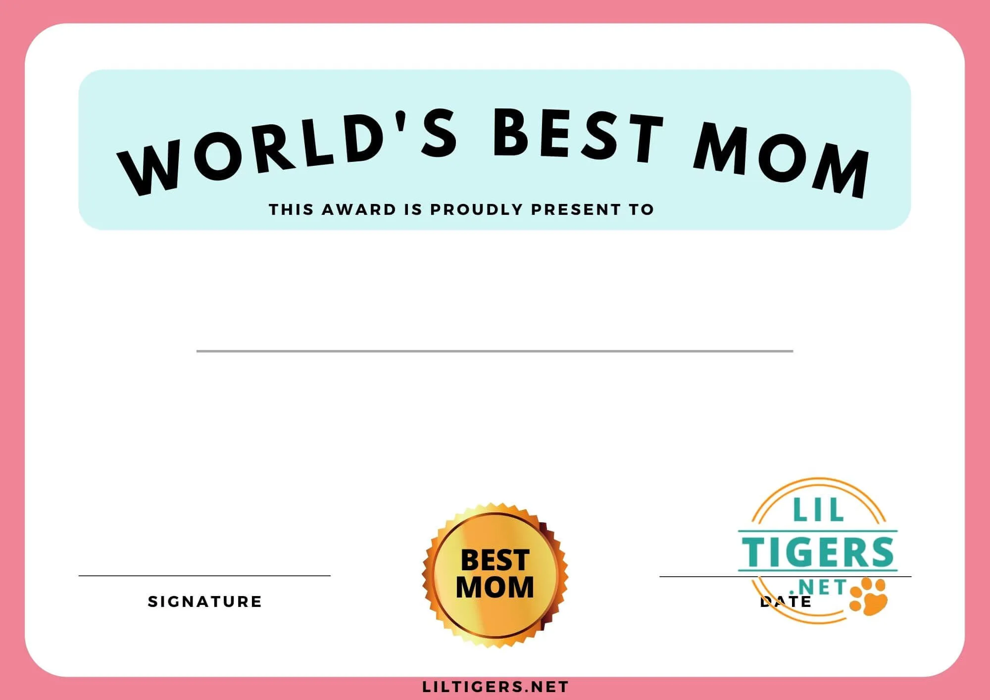 best mom reward printables