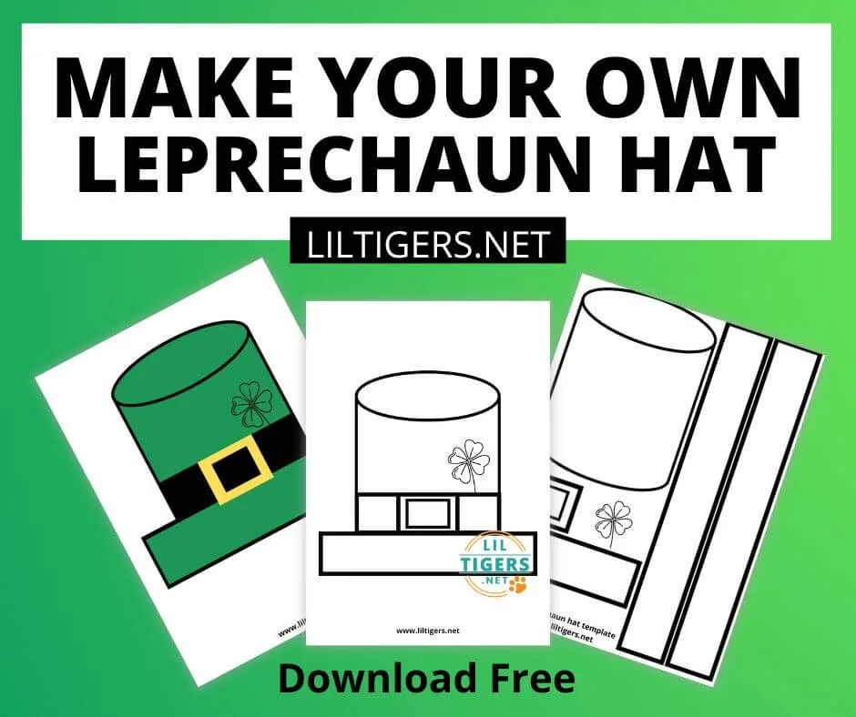 leprechaun hat templates