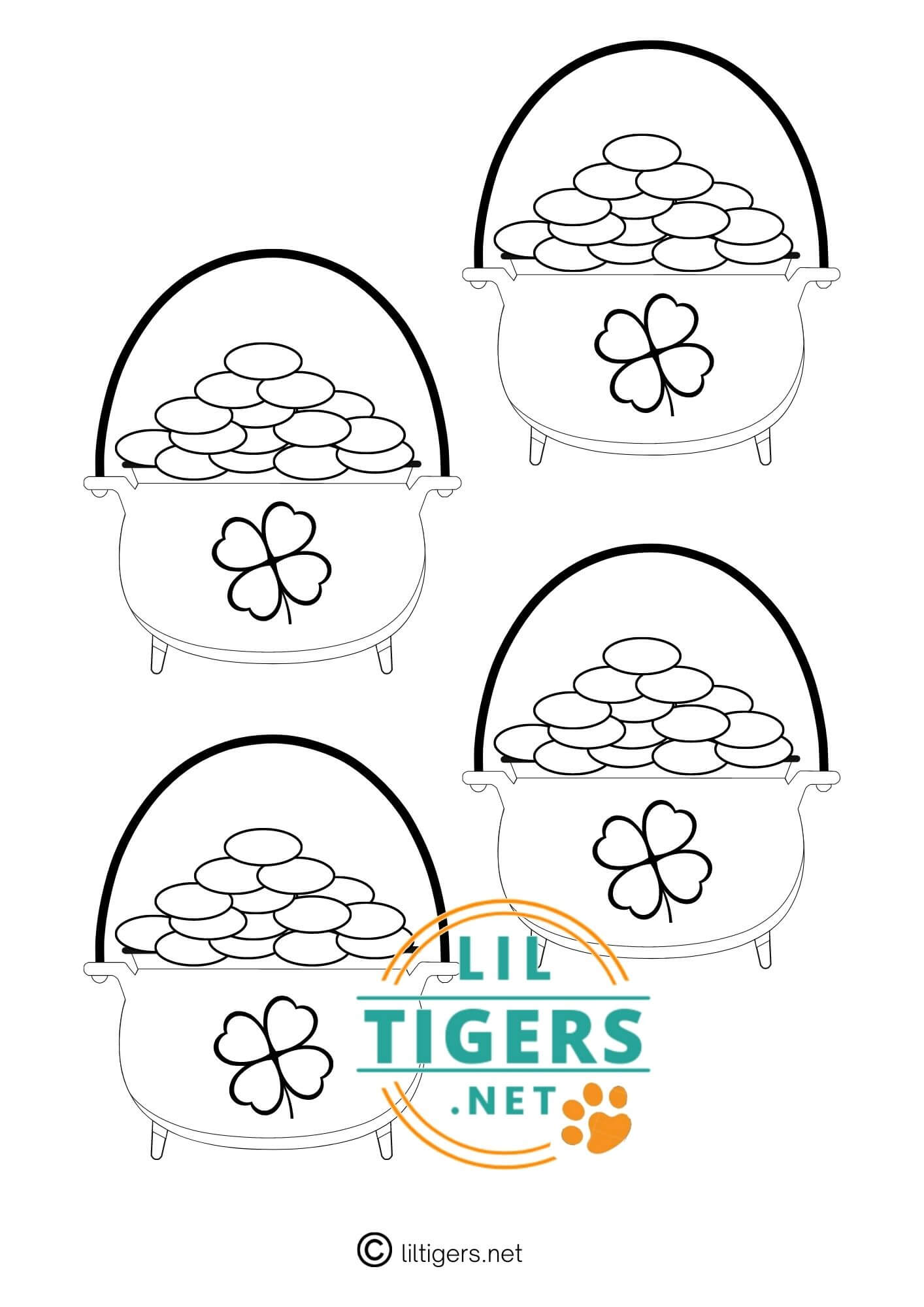 free printable pot of gold templates