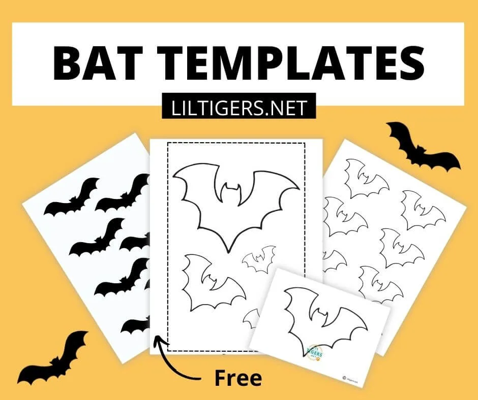 free printable bat templates