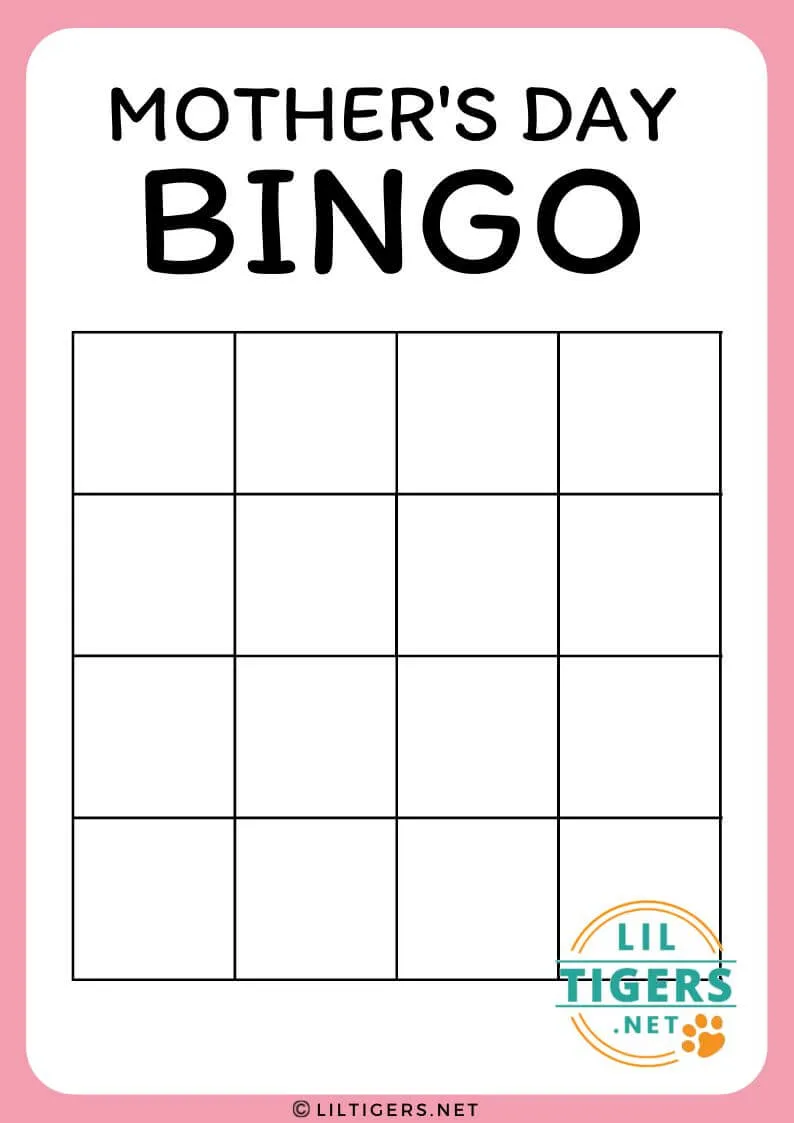 Free Printable Bingo Cards Template
