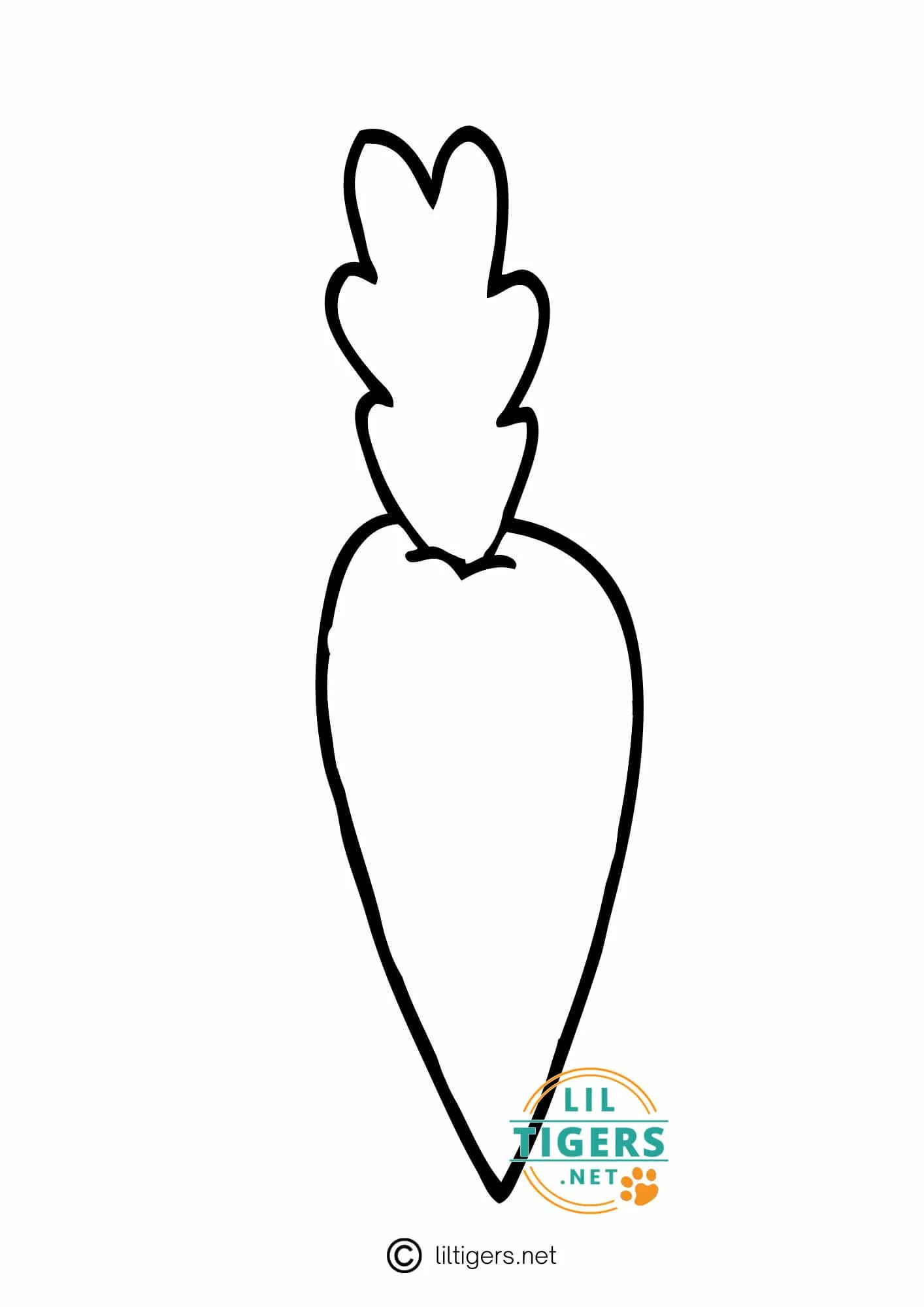 Free printable carrot templates