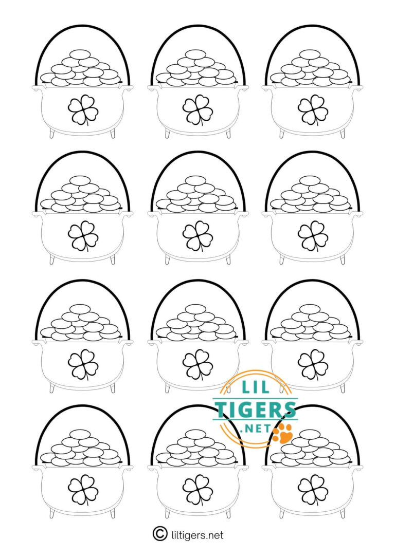 7 Free Printable Pot of Gold Templates - Lil Tigers Lil Tigers
