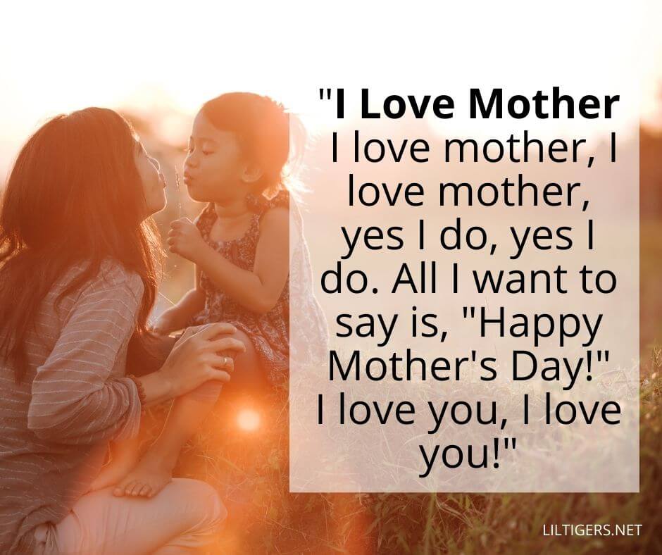 preschool poems for mothers day