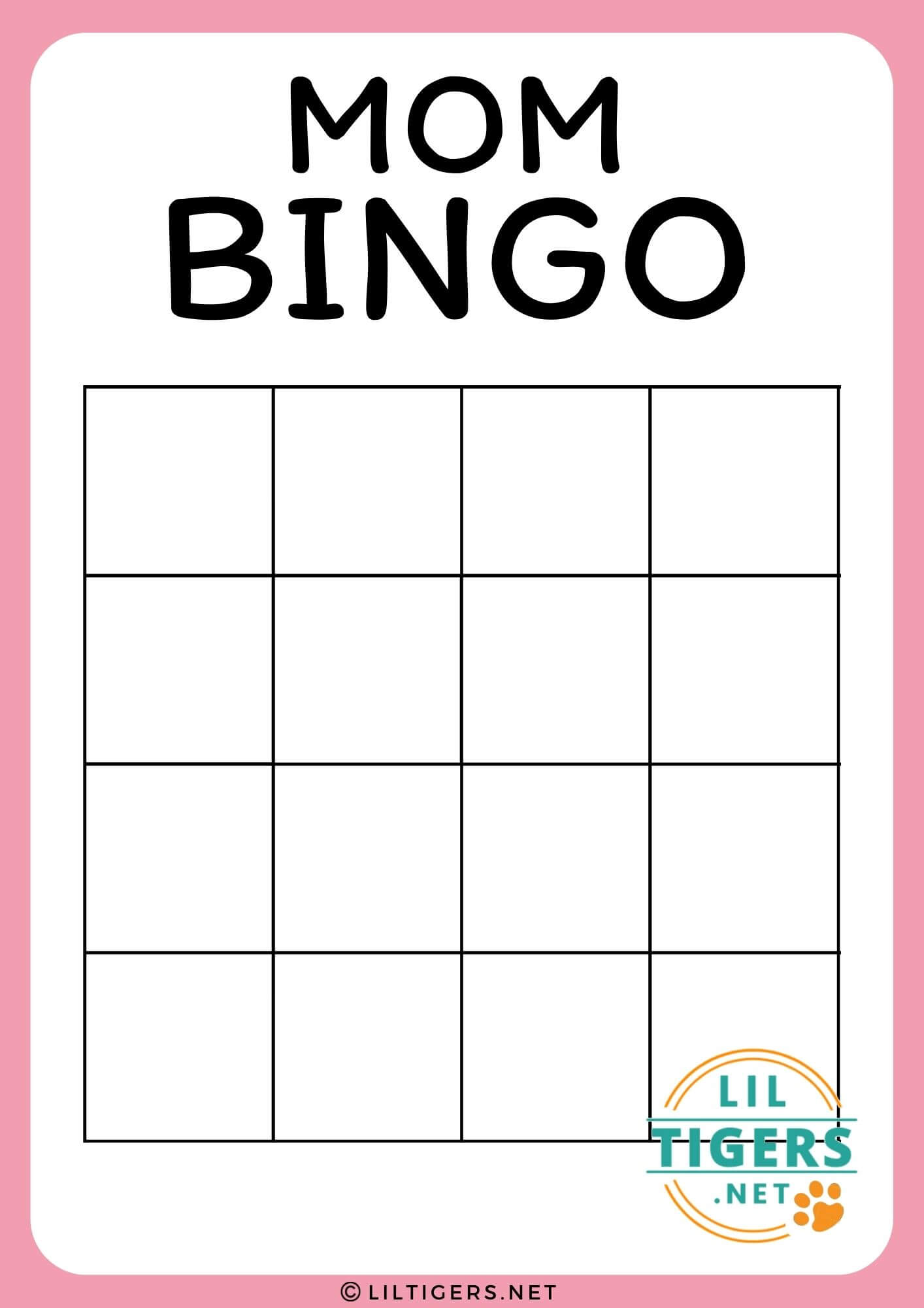mom bingo game
