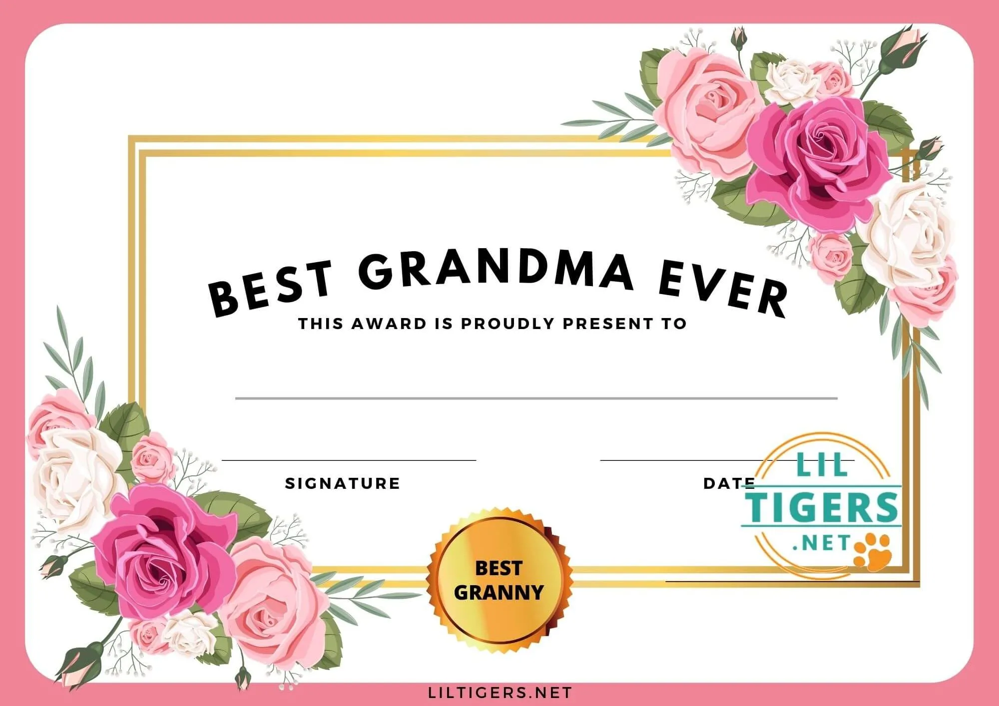 Best Grandma Award