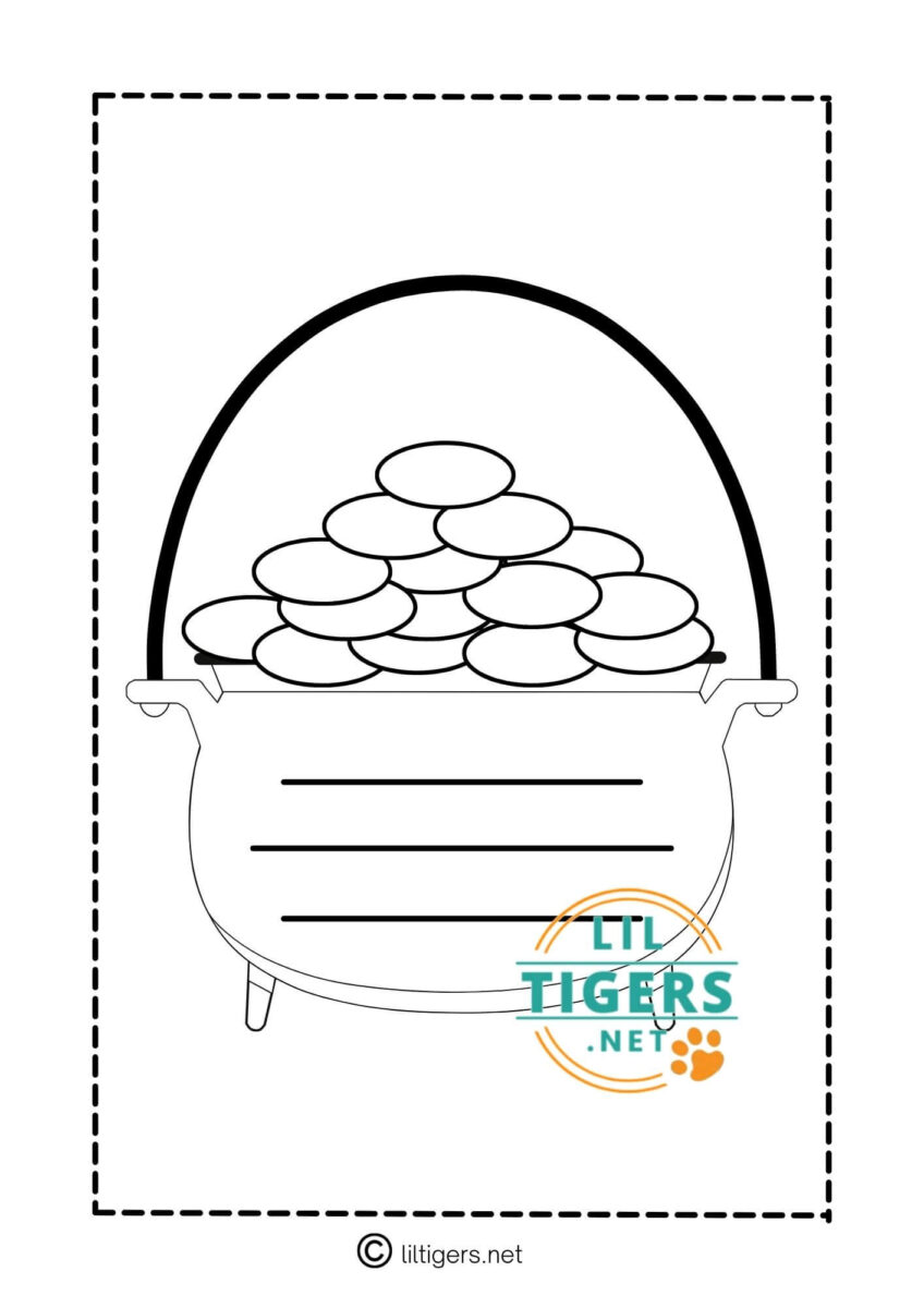 7 Free Printable Pot of Gold Templates - Lil Tigers Lil Tigers