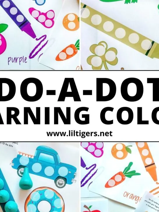 do a dot printable learning color worksheets