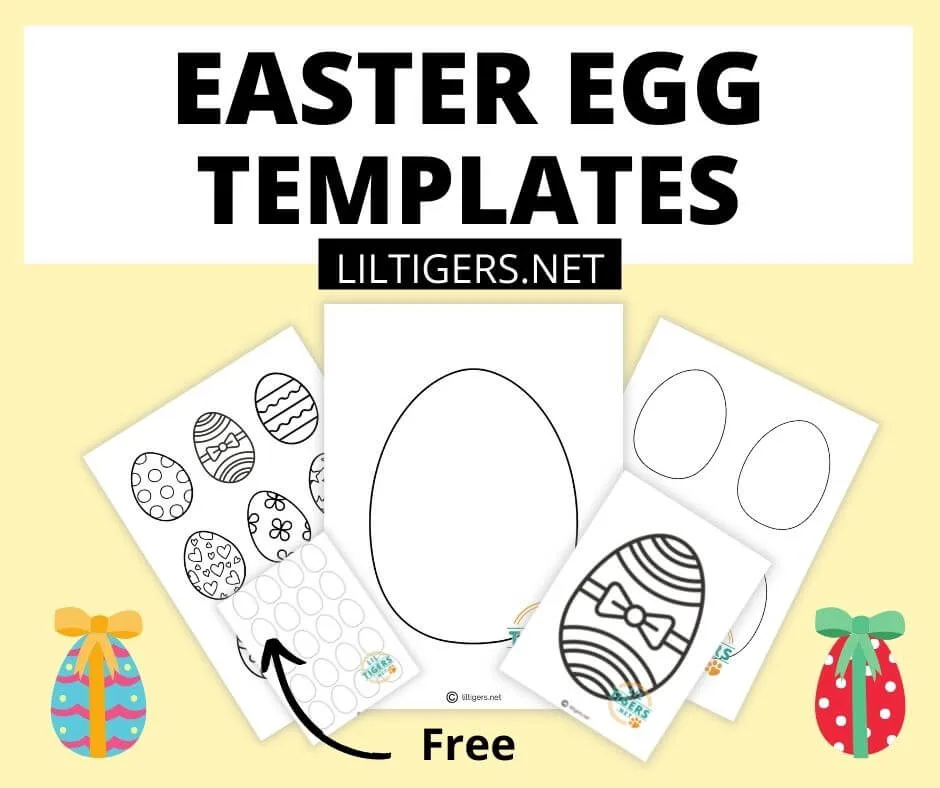 easter egg outline printable