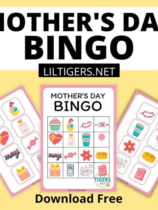Free Printable Mother's Day Bingo