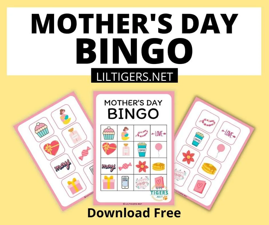 Free Printable Mother's Day Bingo