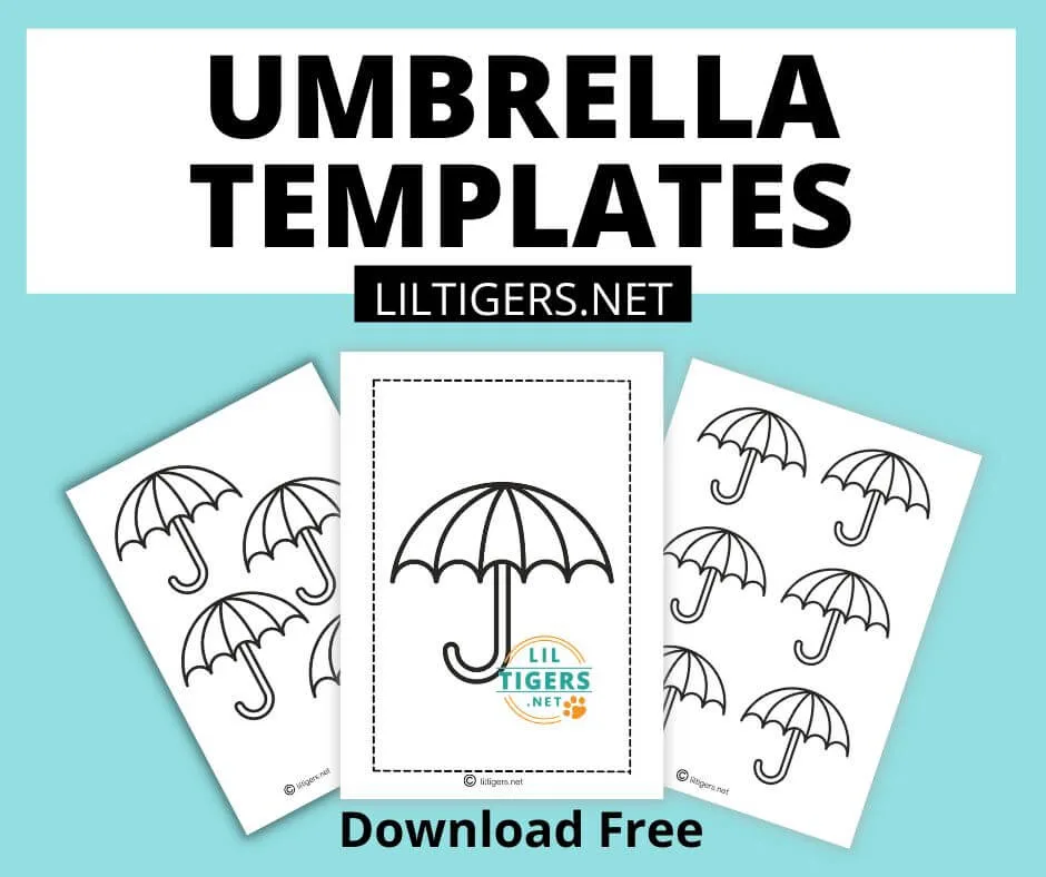 free printable umbrella templates