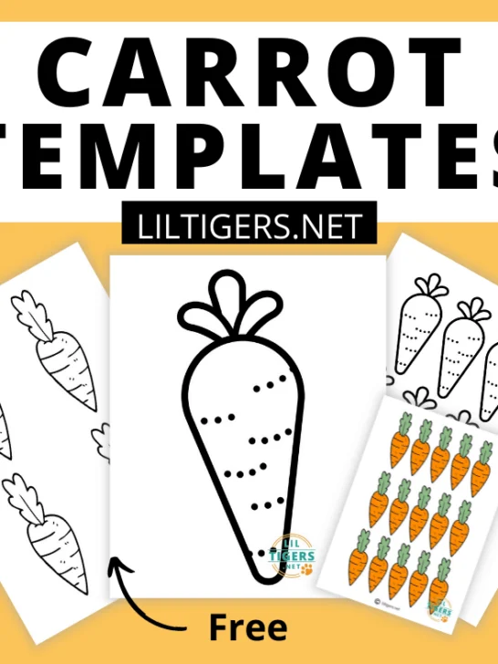 free printable carrot templates