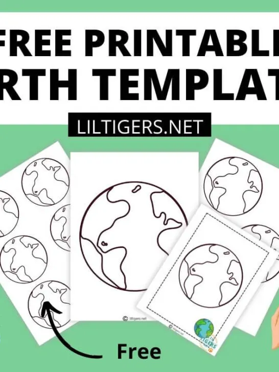 free printable earth templates