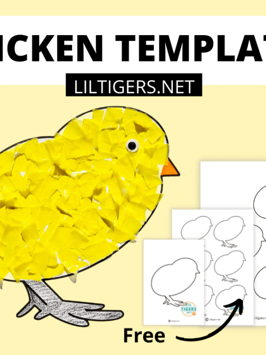 free printable chicken template