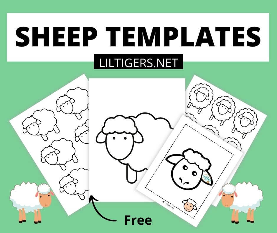 Sheep Template Printable Free