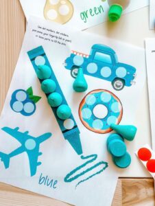 Learning Colors Do a Dot Printables - Free Color Learning Worksheets