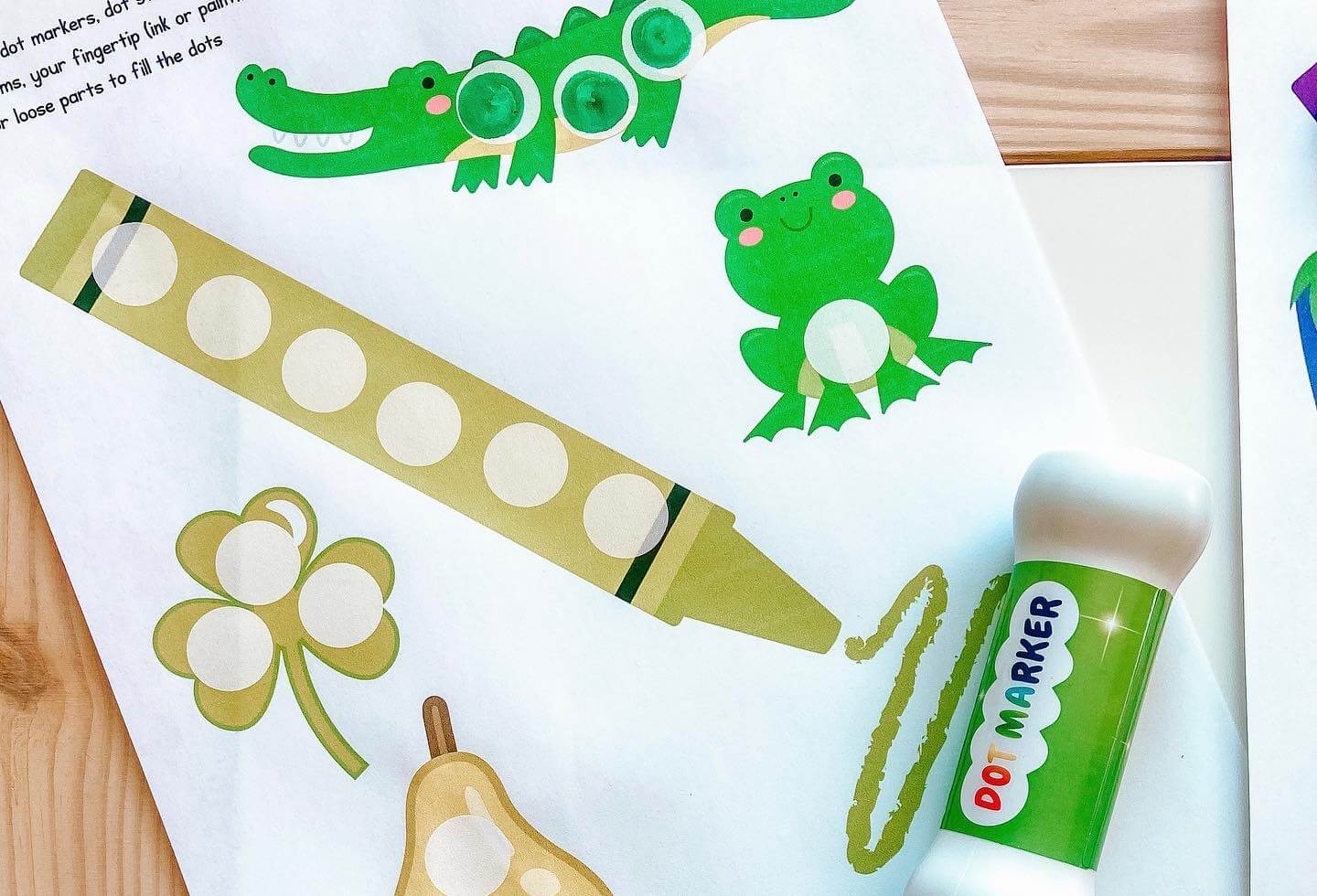 green do a dot printables