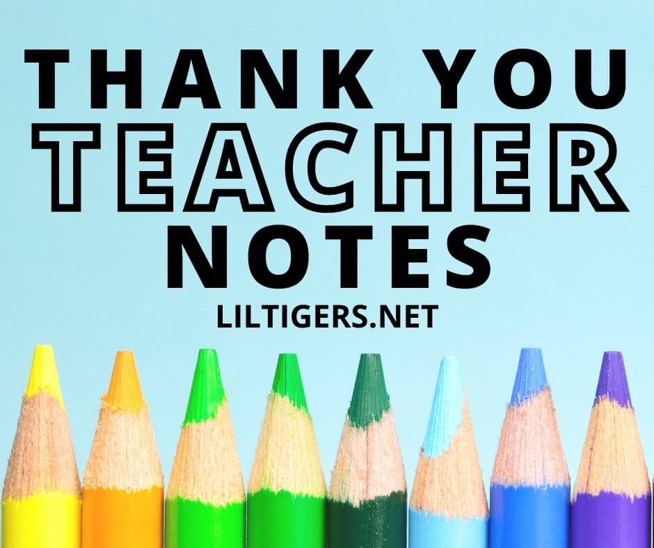 teacher thank you notes