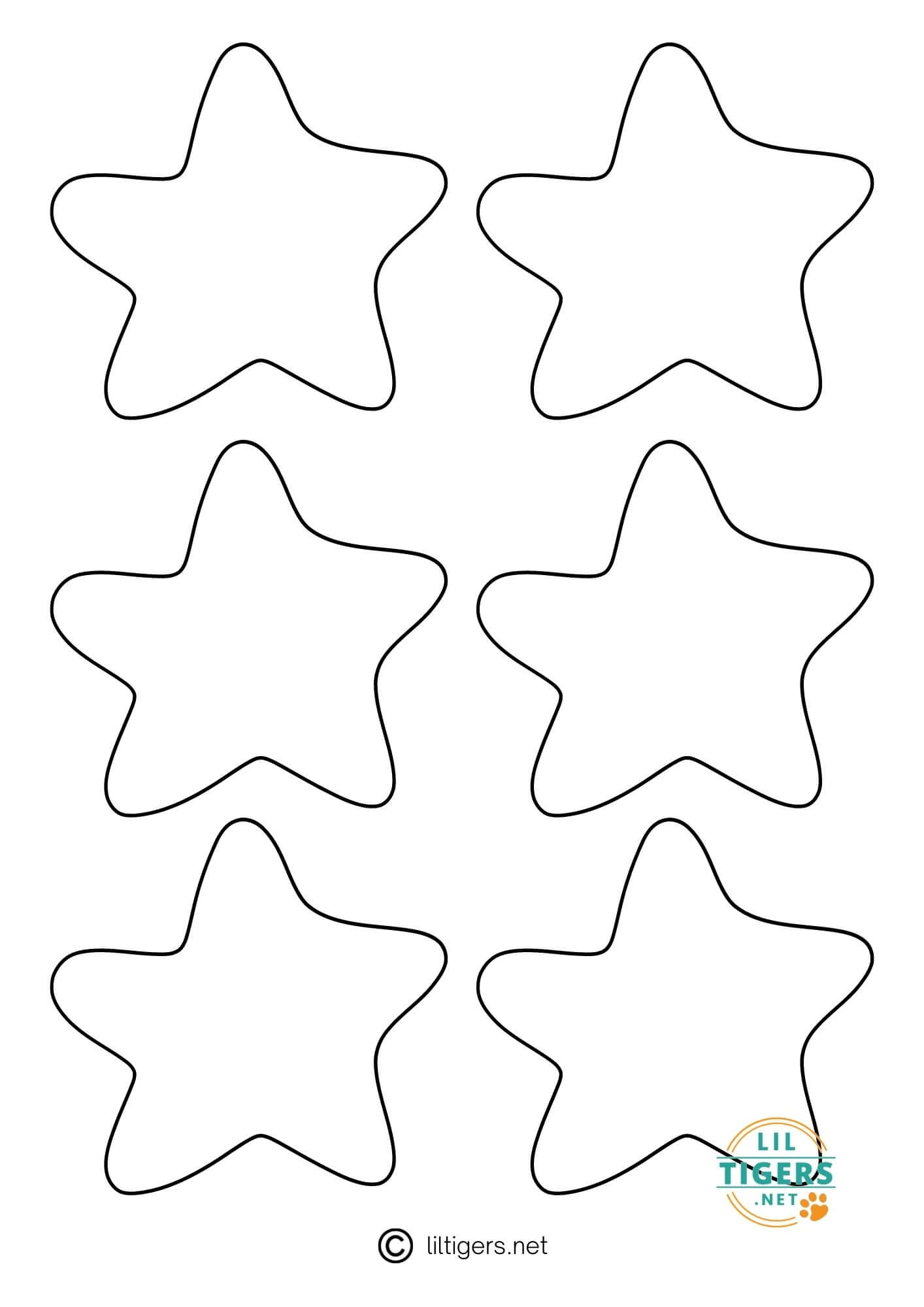 starfish-outline-template