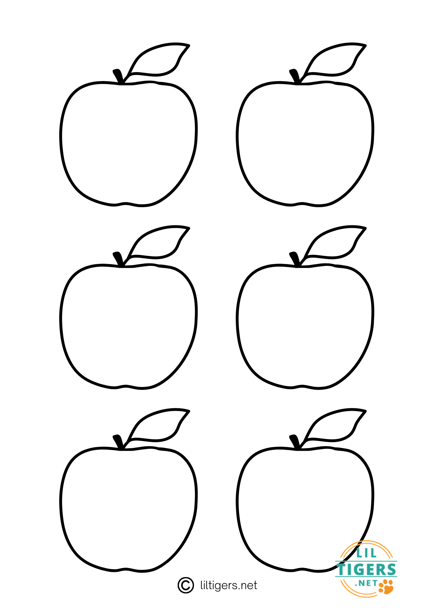 free printable apple templates