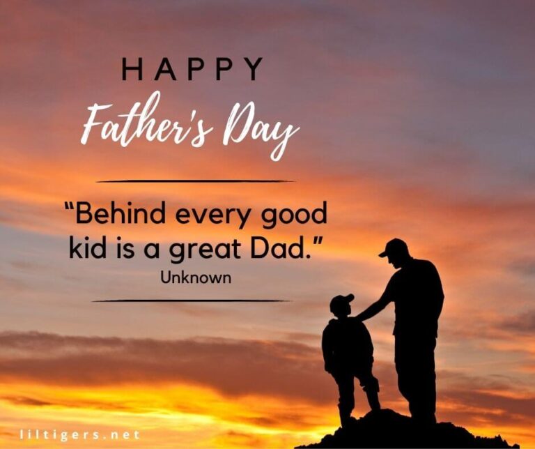100 Best Father's Day Quotes from Kids - Lil Tigers