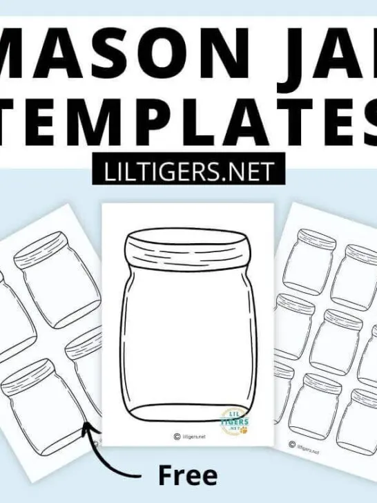 free printable Mason Jar Templates