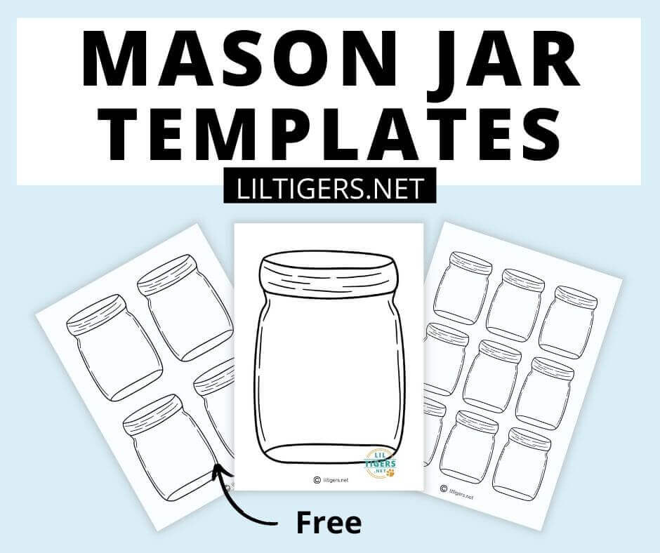 free printable Mason Jar Templates