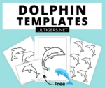 Free Printable Dolphin Templates - Lil Tigers Lil Tigers