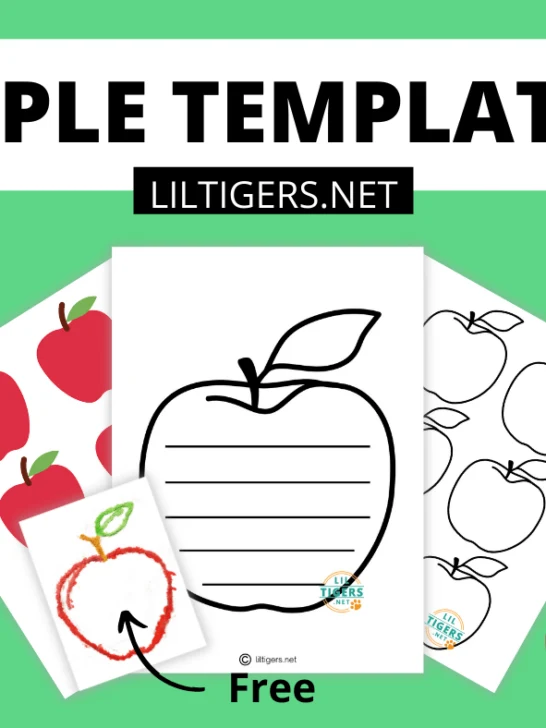 free printable apple craft templates