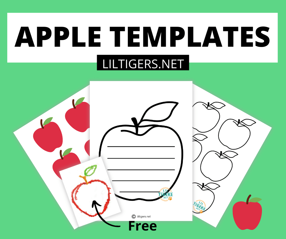 free printable apple craft templates
