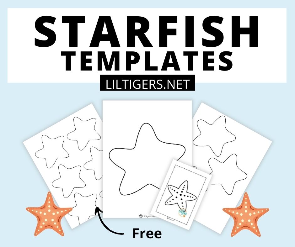 Free Printable Starfish Templates - Lil Tigers Lil Tigers