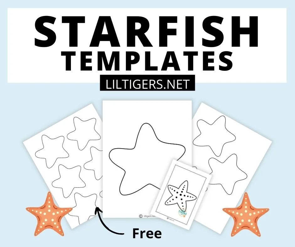 free printable starfish templates