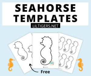 Free Printable Seahorse Templates - Lil Tigers Lil Tigers