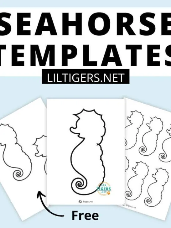 free seahorse templates