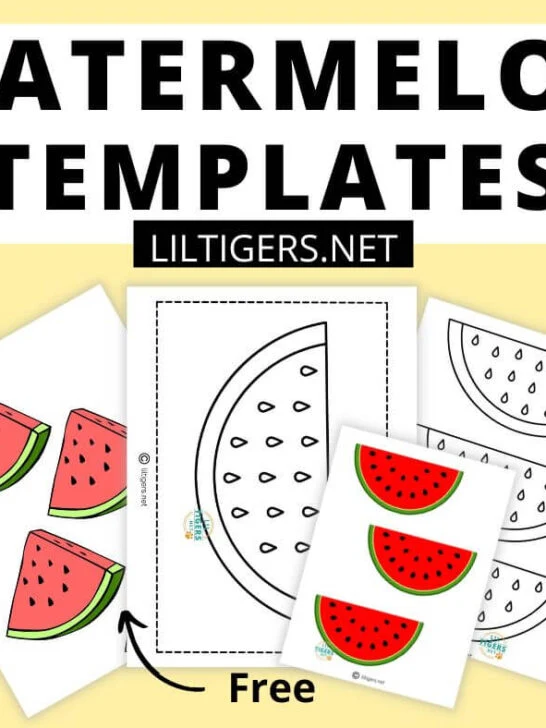 printable watermelon template