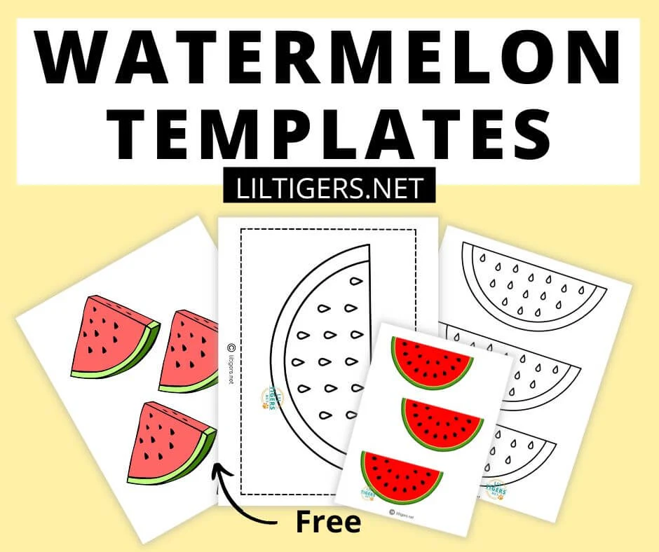 printable watermelon template
