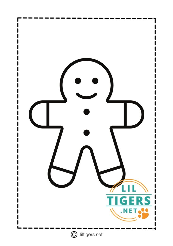 Free Printable Gingerbread Man Templates &amp; Coloring Pages - Lil Tigers