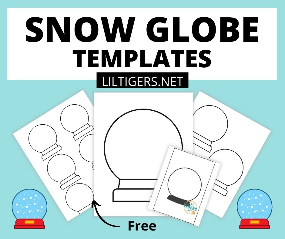 free printable snow globe templates