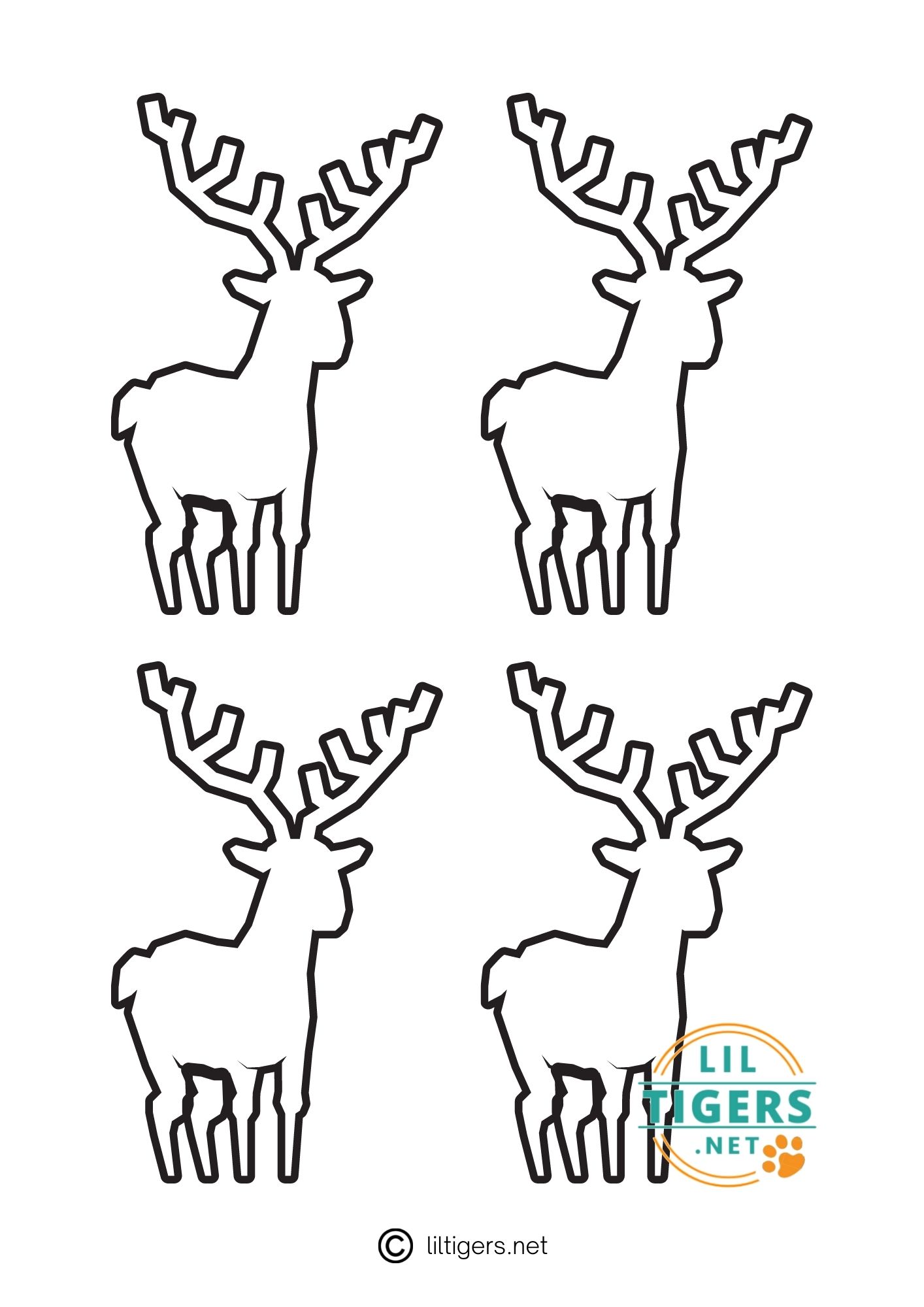 free printable reindeer craft templates