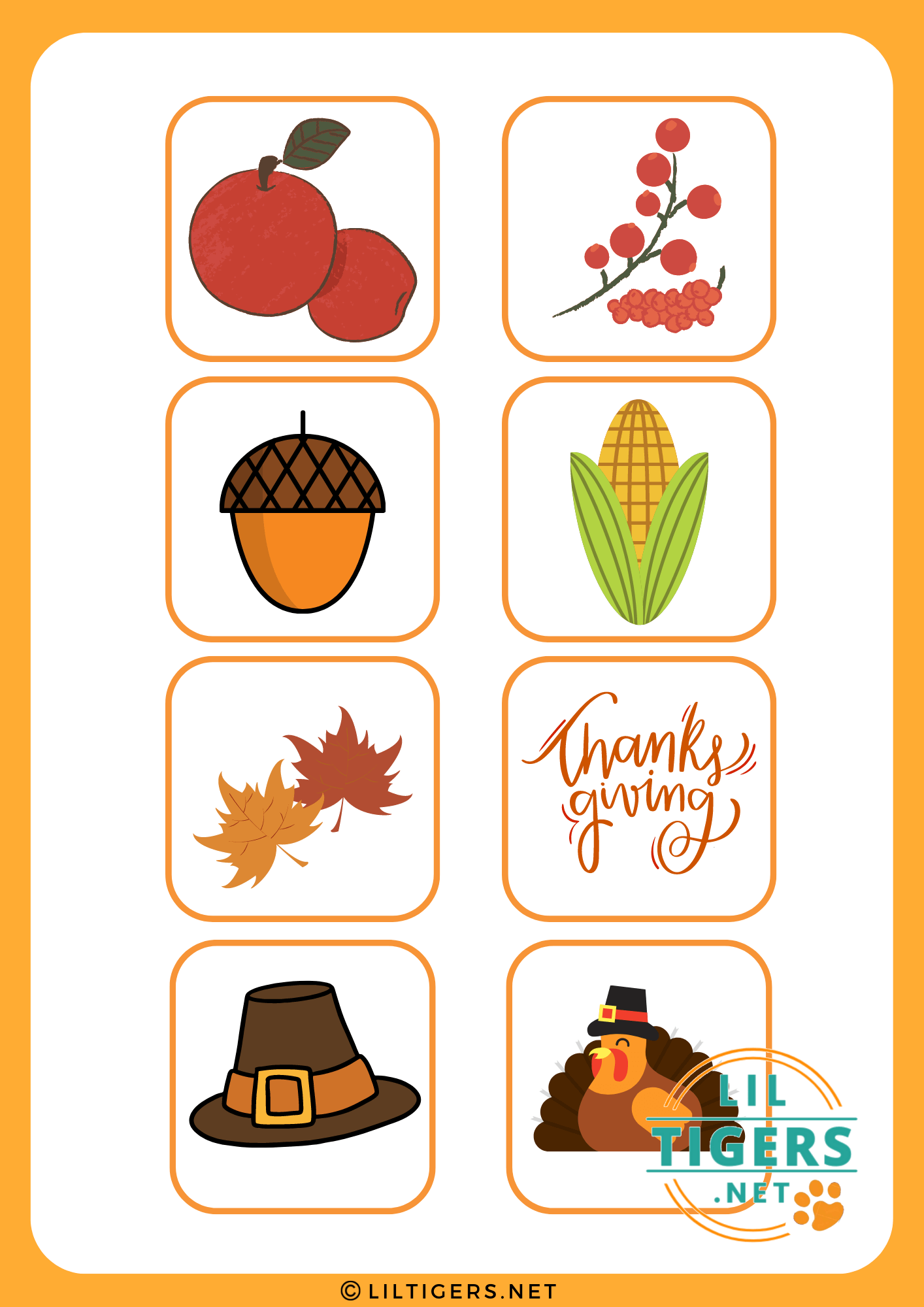 free thanksgiving bingo card templates